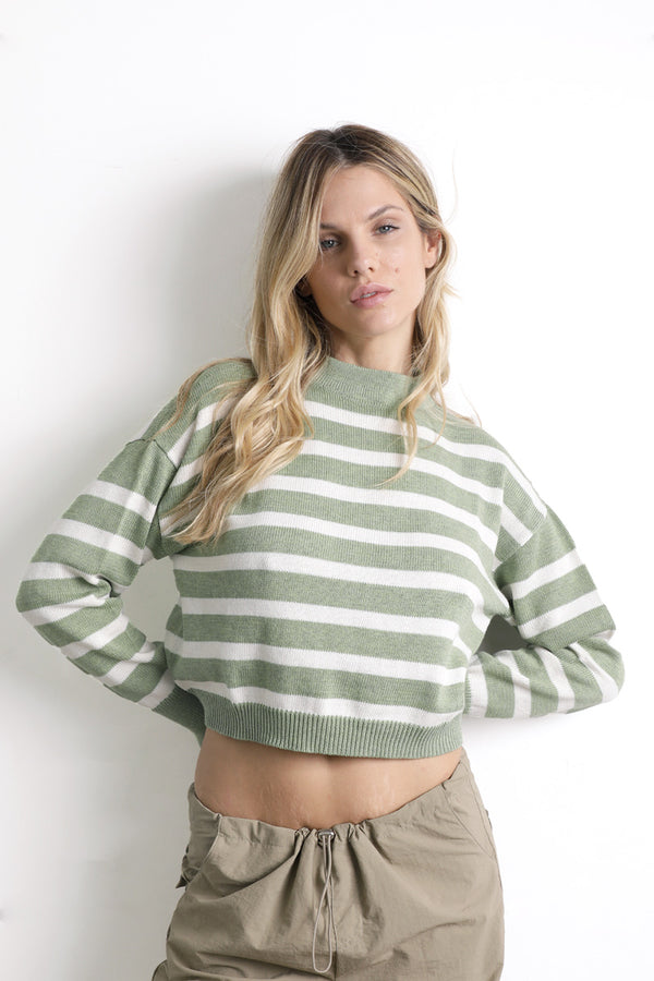 Tiara Knit Sweater Verde