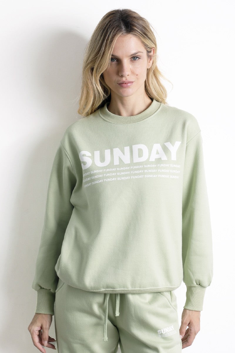Sudadera Sunday Pistacho