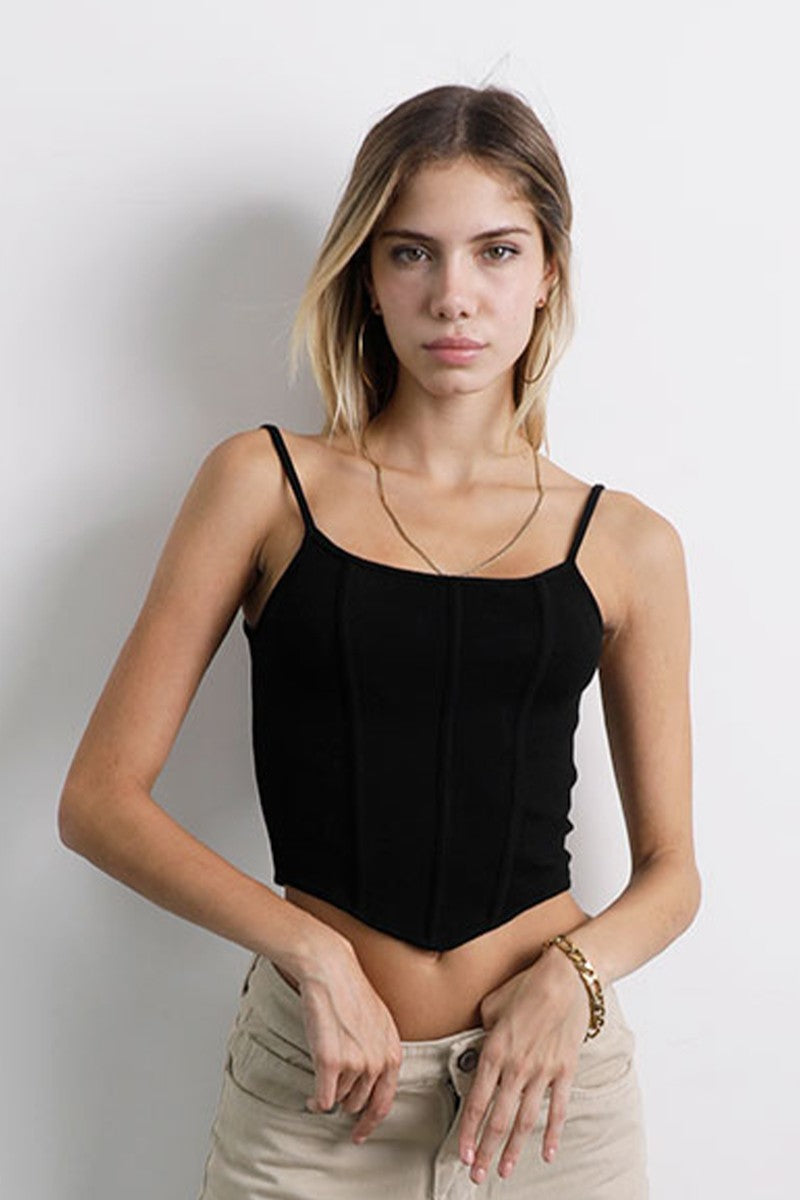 Top Bustier Negro