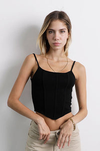 Top Bustier Negro