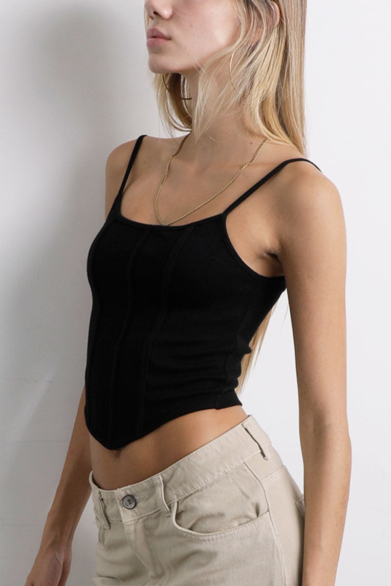 Top Bustier Negro