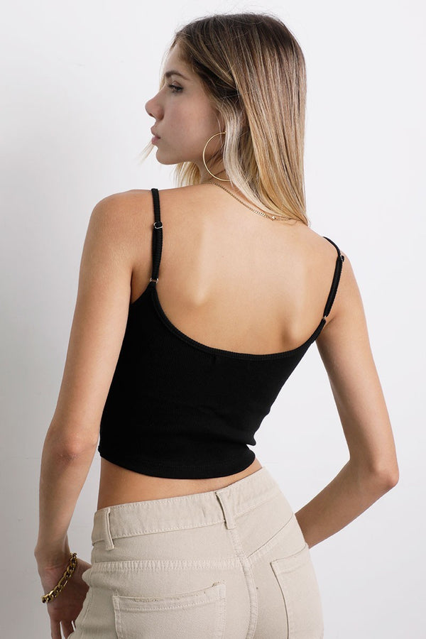 Top Bustier Negro