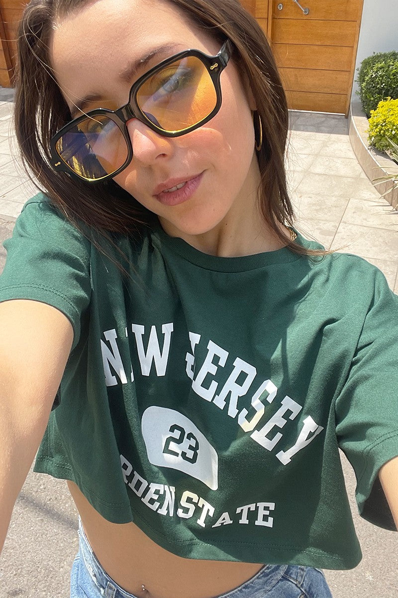 Polo Cropped Verde