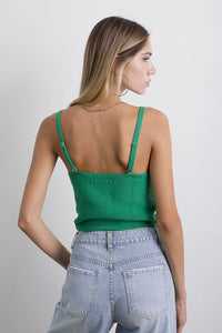Luna Knit Top Verde