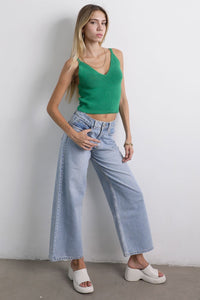 Luna Knit Top Verde