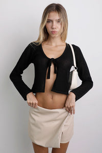 Leah Knit Top Negro
