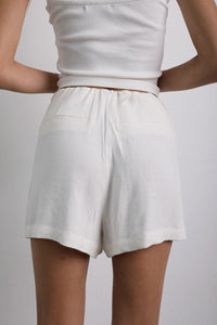 Short Falda Lino Perla