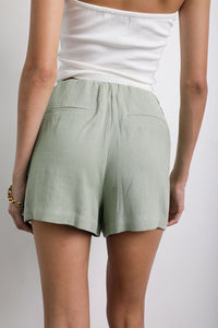 Short Falda Lino Verde