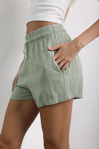 Short Lino Verde
