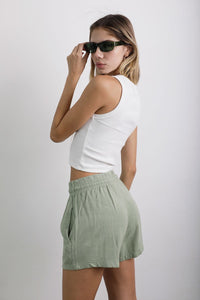 Short Lino Verde