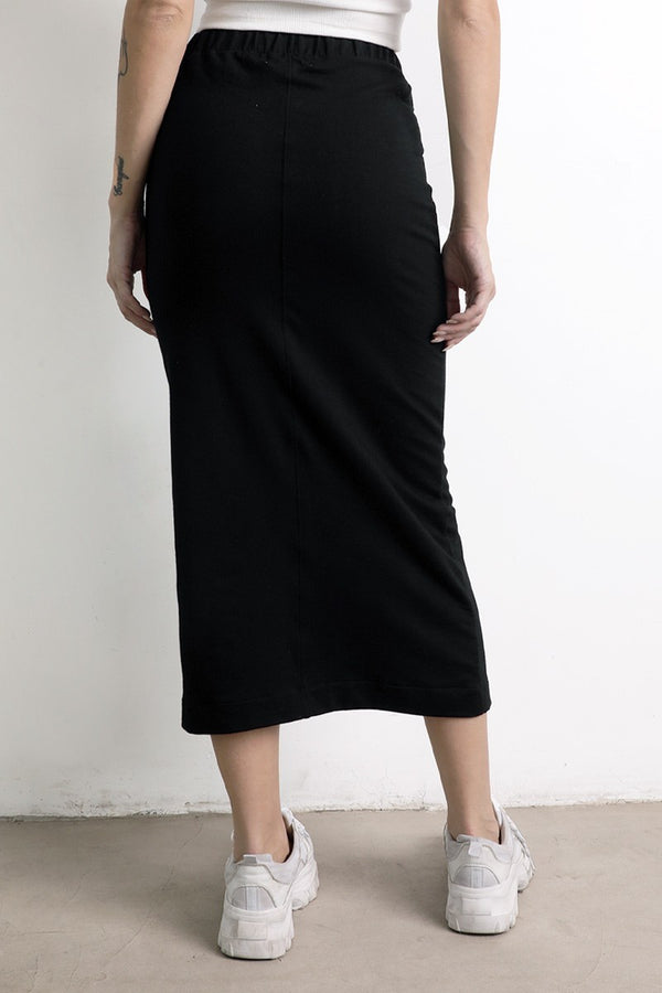 Falda Midi Leah Negro