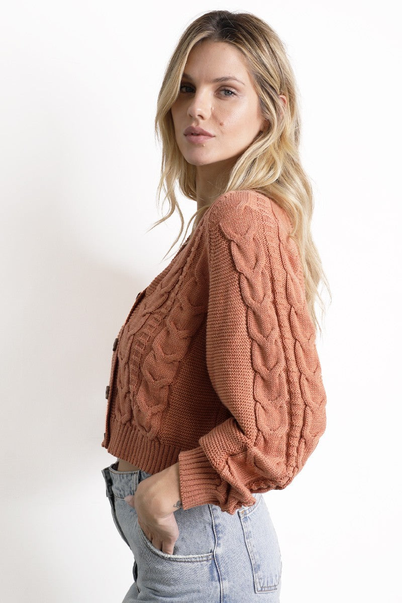 Cardigan Anaya Naranja