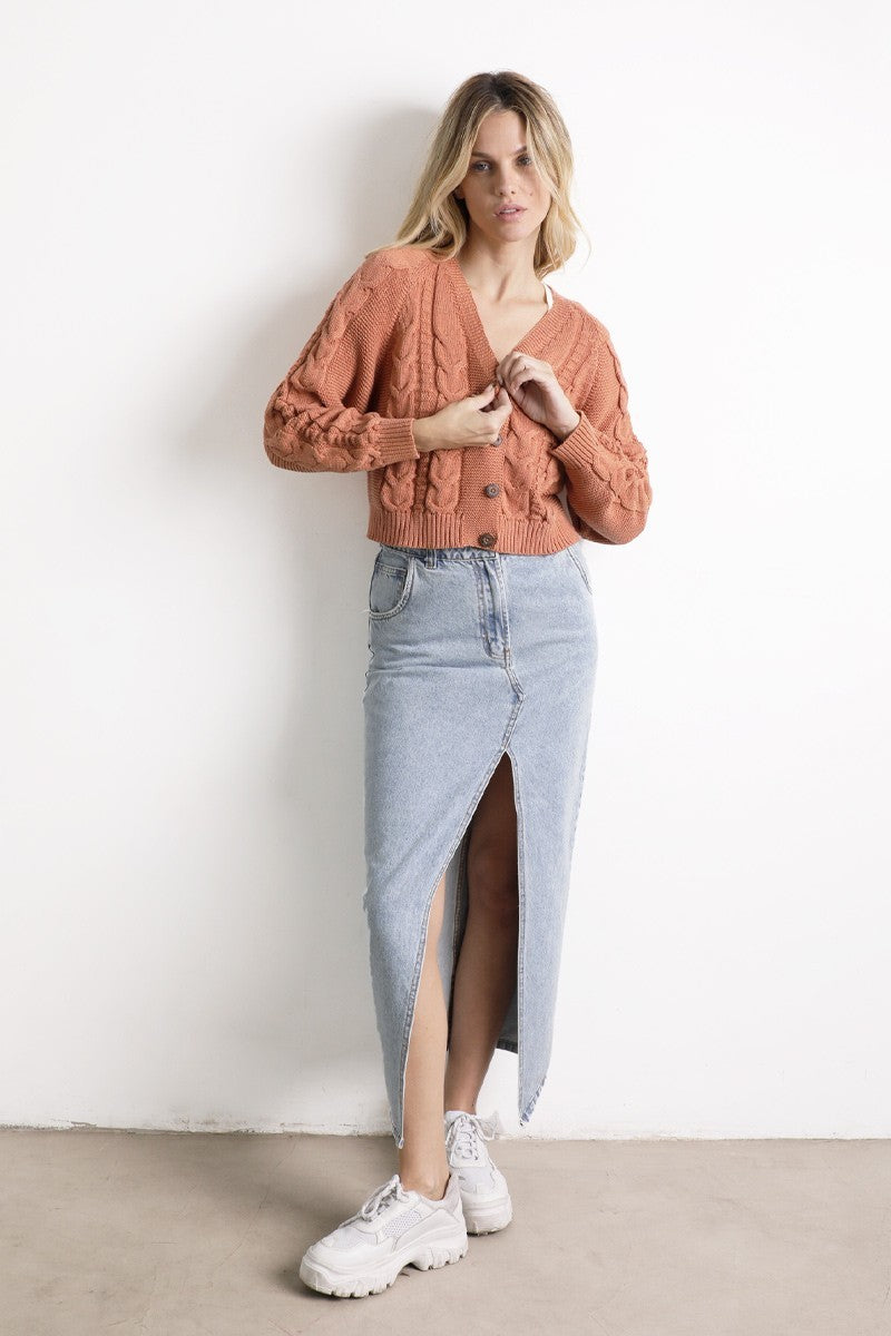 Cardigan Anaya Naranja