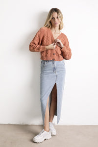 Cardigan Anaya Naranja