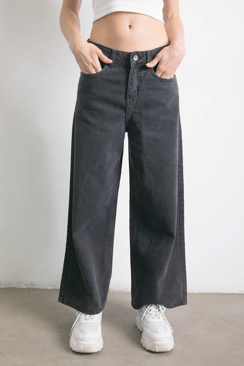 Jean Wide Leg Black