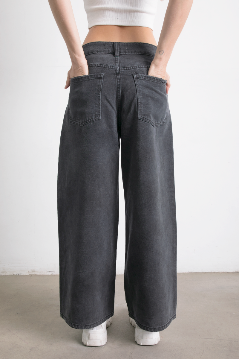 Jean Wide Leg Black