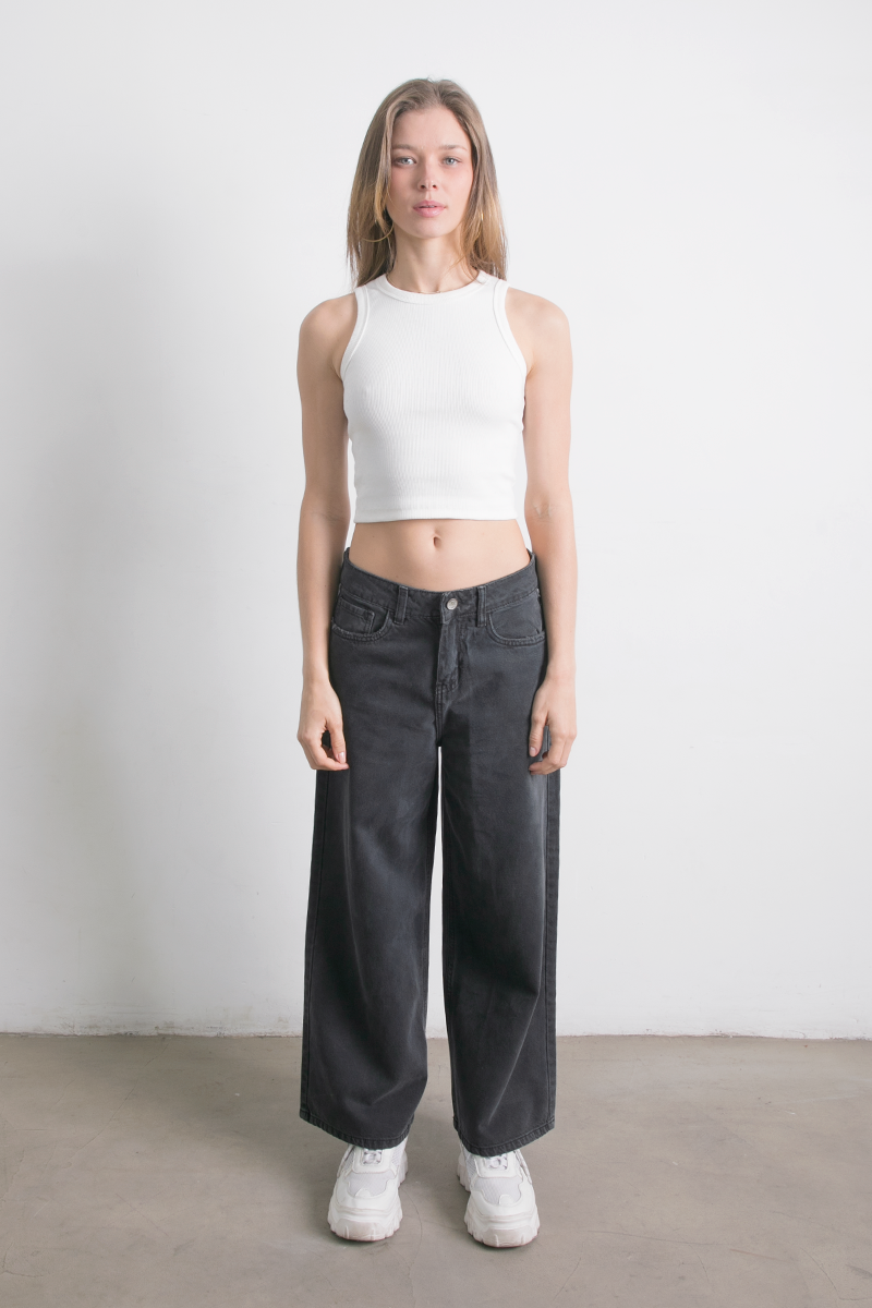 Jean Wide Leg Black
