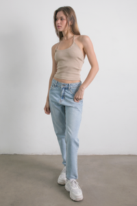 Lucia Halter Top Beige