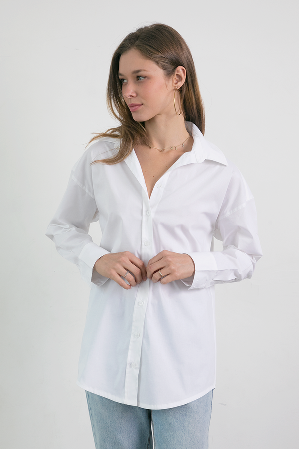 Monet Sleeved Shirt  Perla