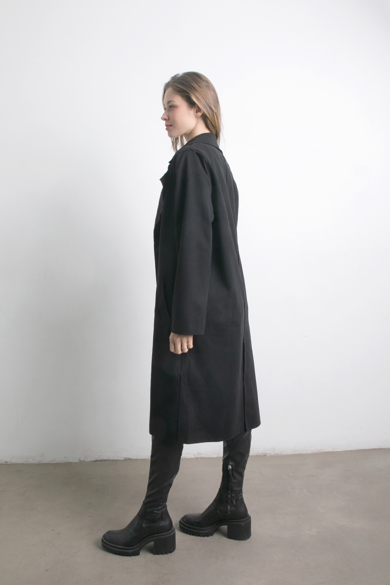 Abrigo Maxi Leonor Negro
