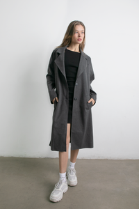 Abrigo Maxi Leonor Gris