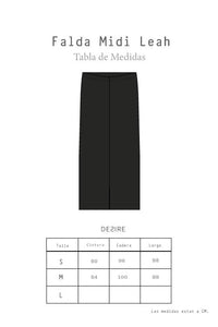 Falda Midi Leah Melange