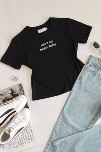 Polo Basic Text Negro