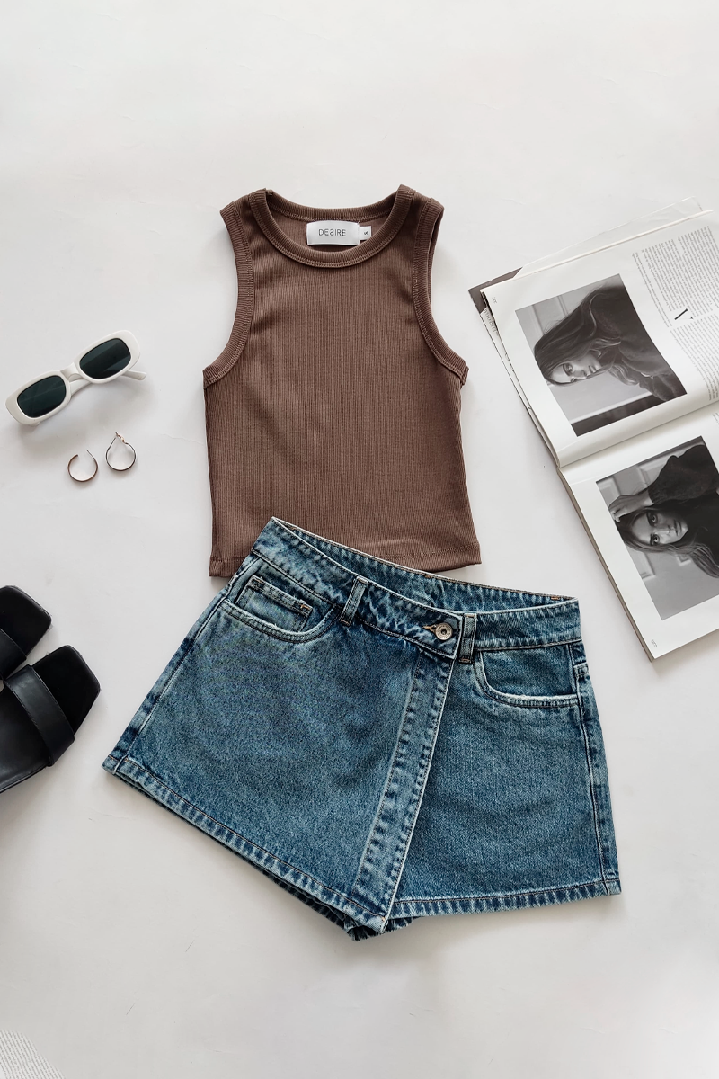 Falda Short Desire Indigo Medio