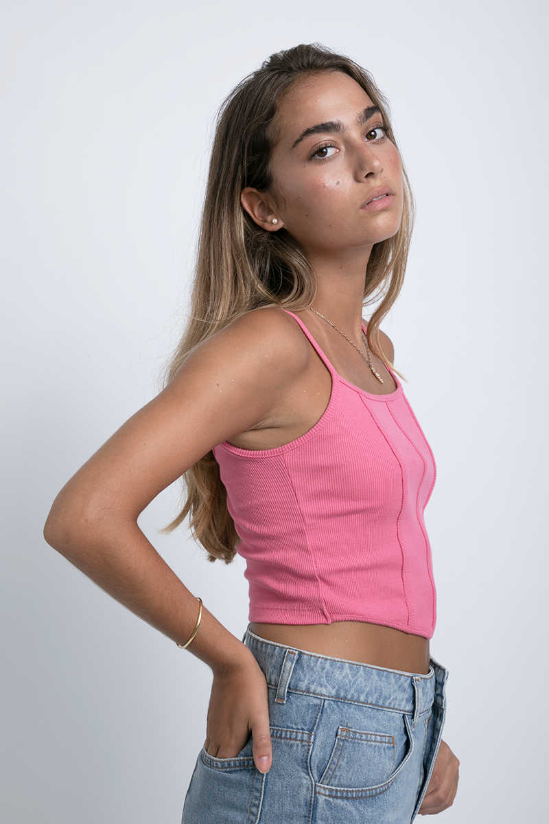 Top Bustier Fucsia