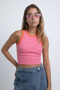 Tank Top Rosado/Naranja