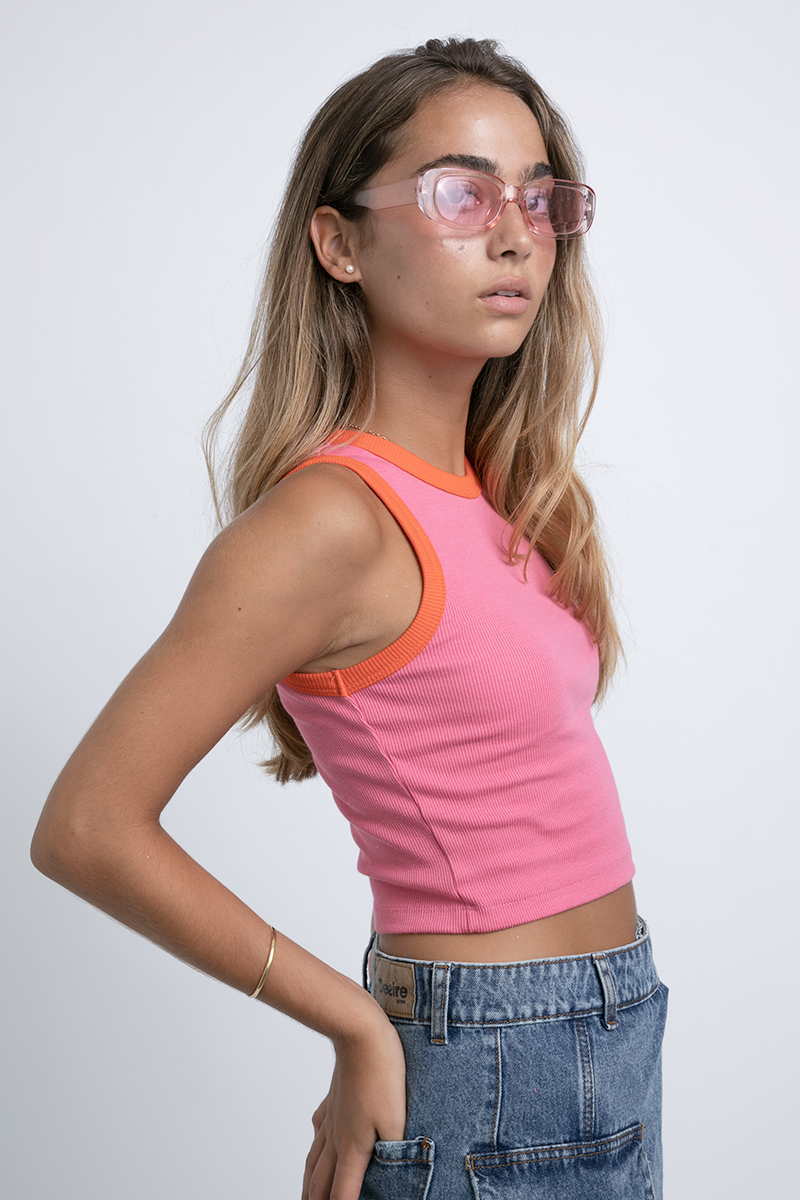 Tank Top Rosado/Naranja