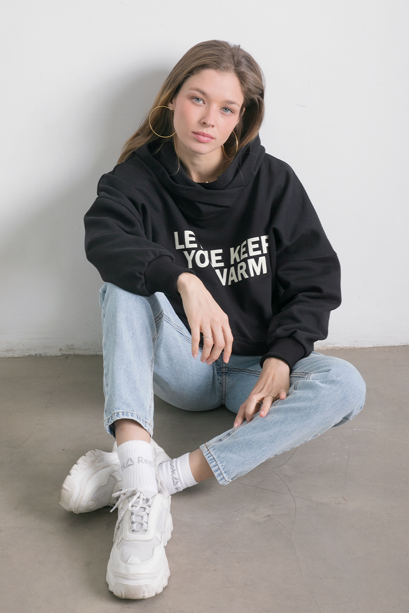 Sudadera Oversize Negro