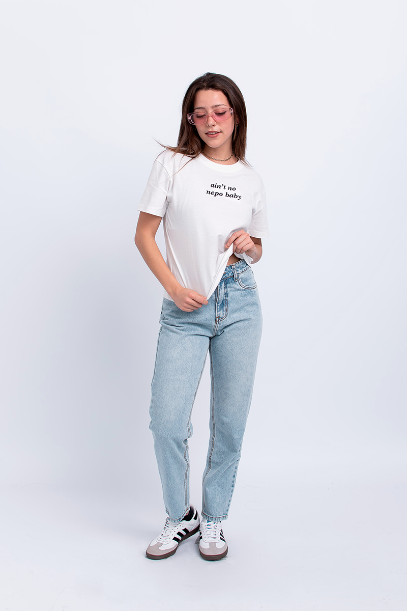Polo Basic Text Perla