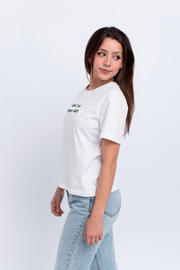 Polo Basic Text Perla