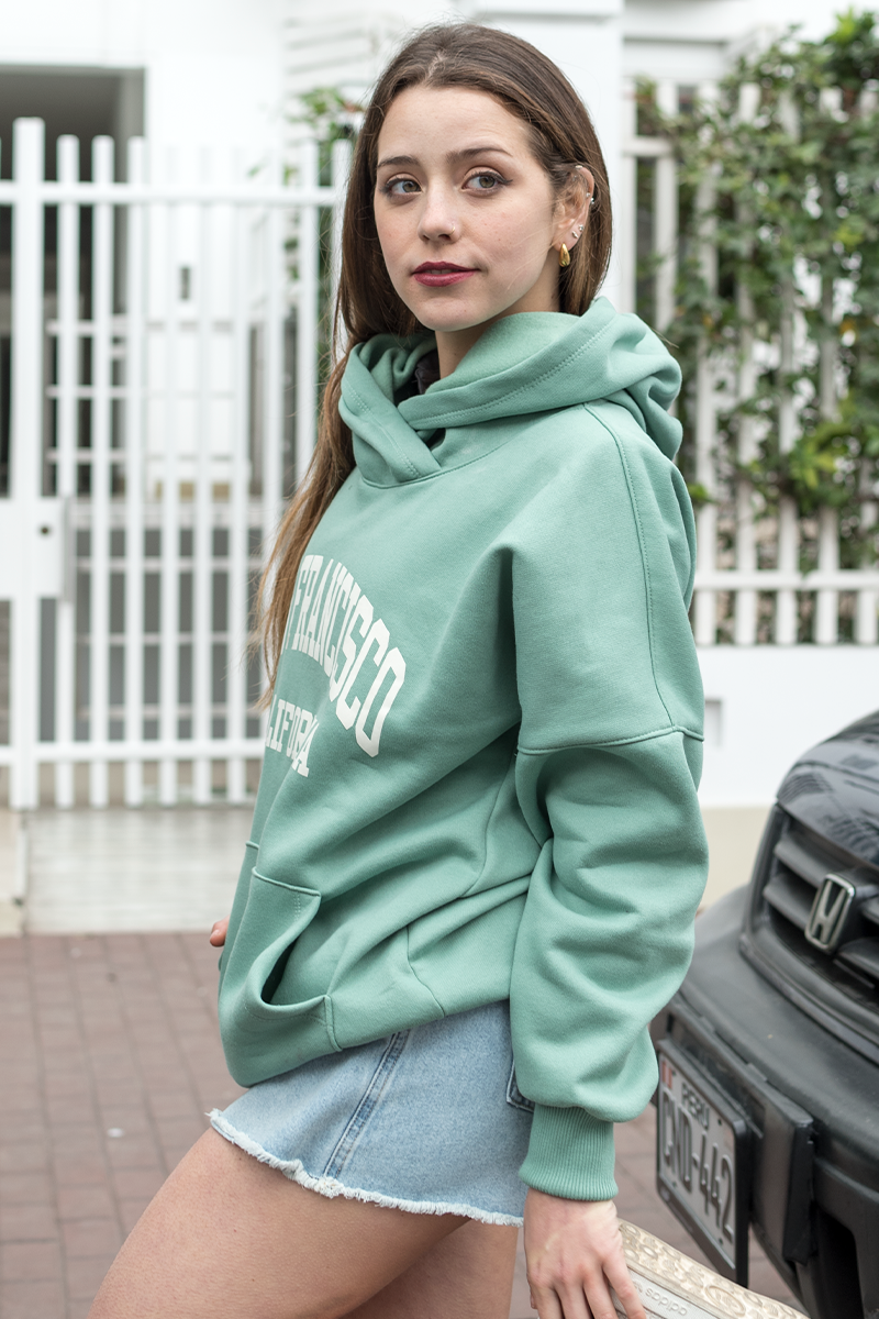 Sudadera Oversize Verde