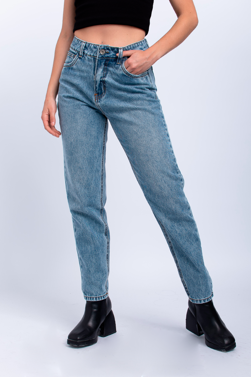 Jeans Mom Fly Indigo Medio