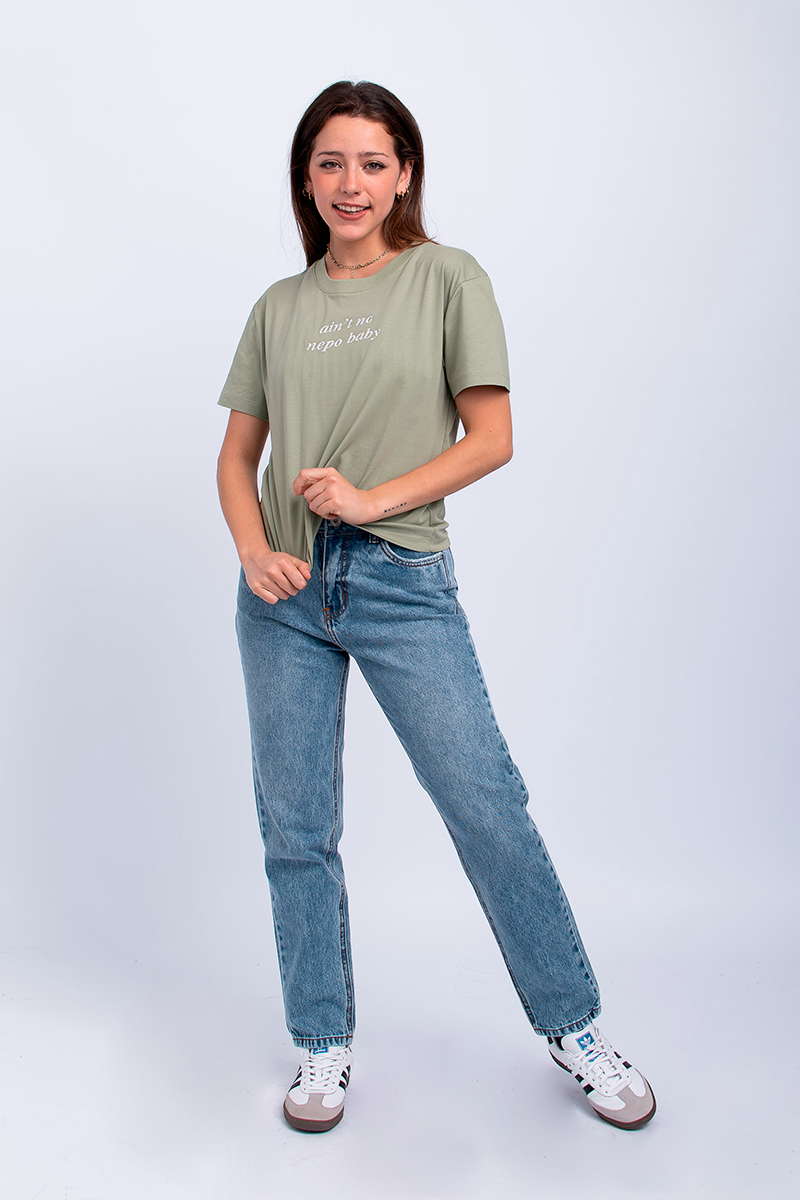 Polo Basic Text Verde