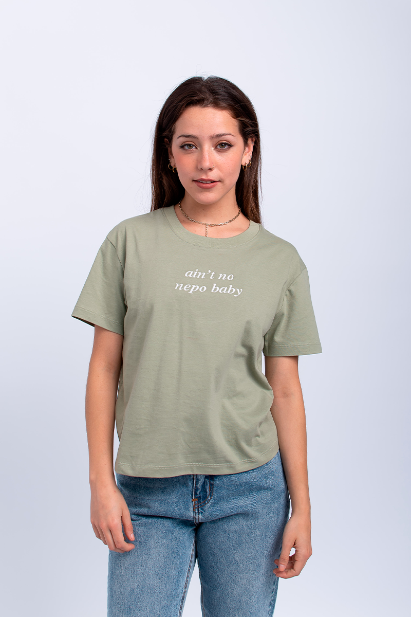Polo Basic Text Verde
