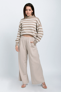 Tiara Knit Sweater Beige