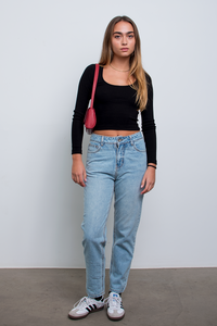 Lili Longsleeve Top Negro