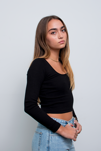 Lili Longsleeve Top Negro