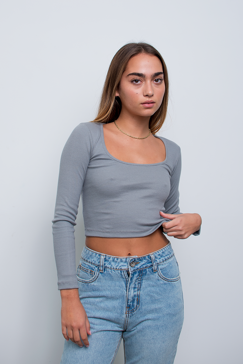 Lili Longsleeve Top Plata
