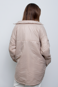 Abrigo Puffer Beige