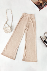 Lia Rib Pants Beige