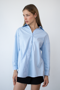 Camisa Maju Celeste