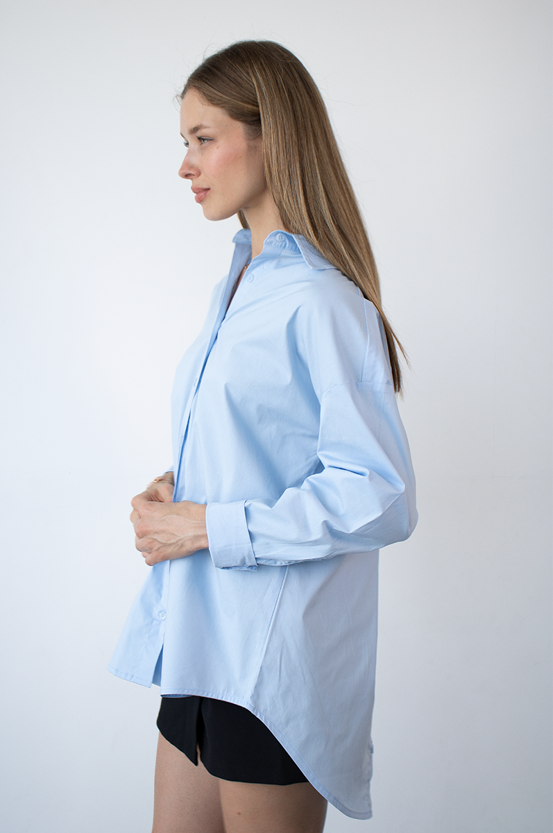 Camisa Maju Celeste