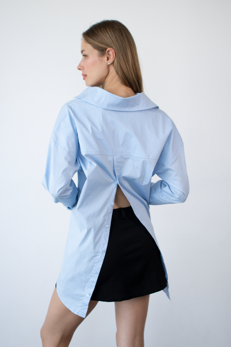 Camisa Maju Celeste