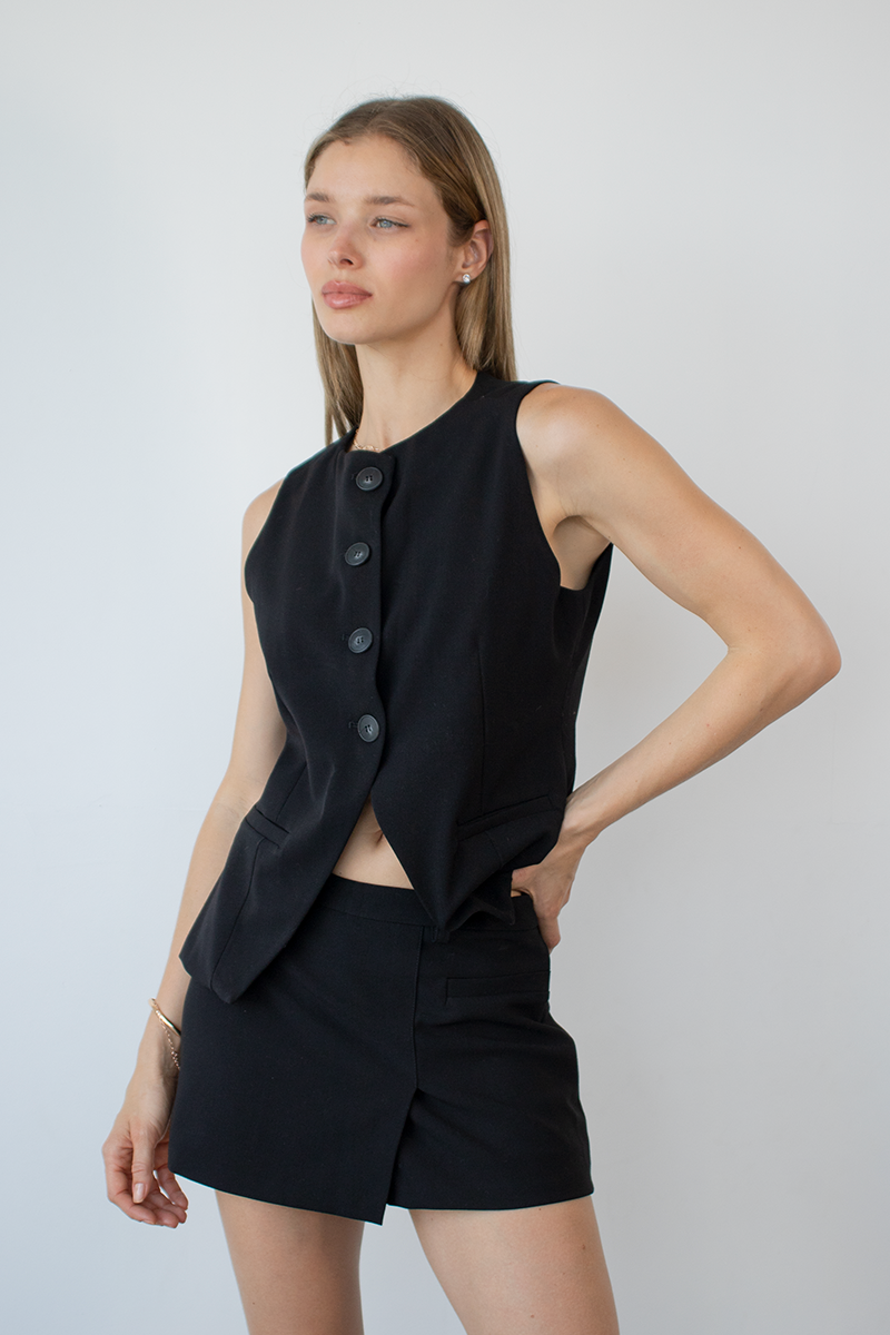 Chaleco Evonne Negro