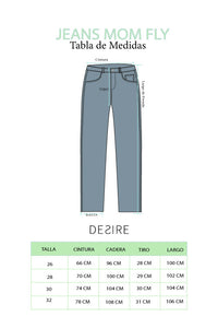 Jeans Mom Fly Indigo Medio