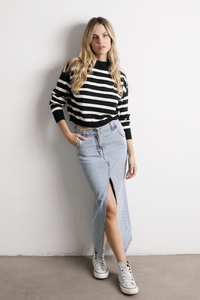 Tiara Knit Sweater Negro